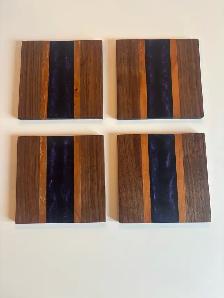 Wood/Epoxy Coasters - Photo 3