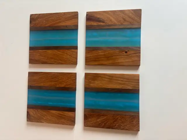 Wood/Epoxy Coasters - Photo 4