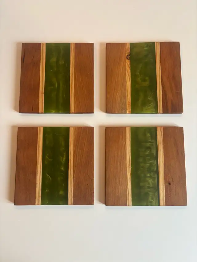 Wood/Epoxy Coasters - Photo 5