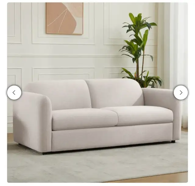 Modern fabric sofa in grey or beige - Photo 3