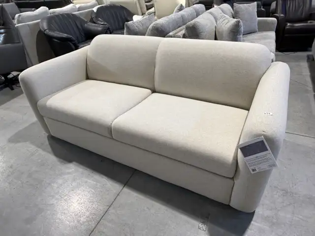 Modern fabric sofa in grey or beige - Photo 4