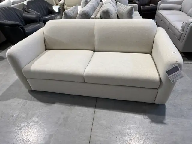 Modern fabric sofa in grey or beige - Photo 5