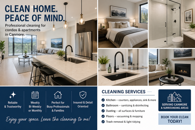 Bi-Weekly Condo & Apartment Cleaning – Canmore