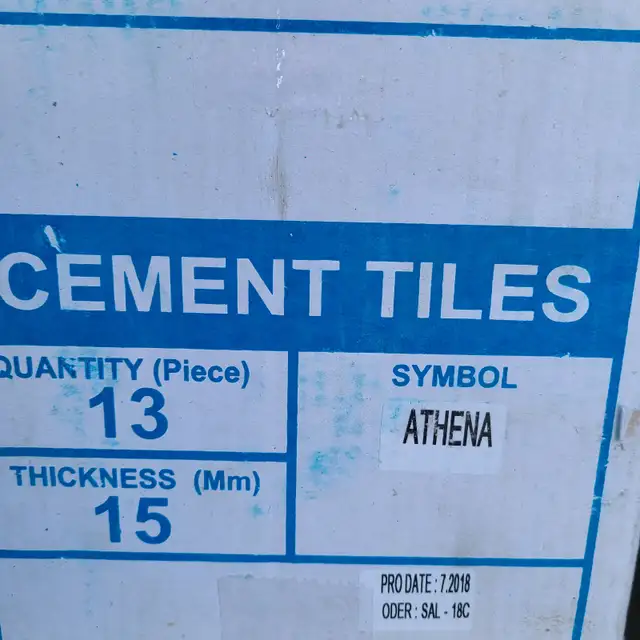 New Cement Tile 8'×8'inchs all 2 box ( 26pieces) u - Photo 2