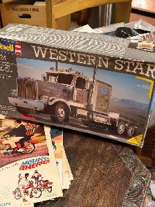 Vintage Revell Western Star Truck Model Kit from 1989 NIB