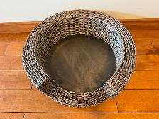 PANIER EN OSIER POUR CHIEN/ CHAT EN EXCELLENTE CONDITION - Photo 4