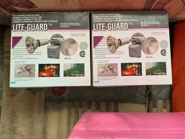 LUMINAIRES AUTOMATIQUES DE SÉCURITÉ ET DÉTECTEUR POUR EXTÉRIEUR