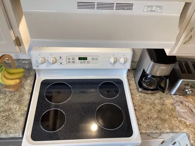 fridge, stove, and range hood - Photo 4