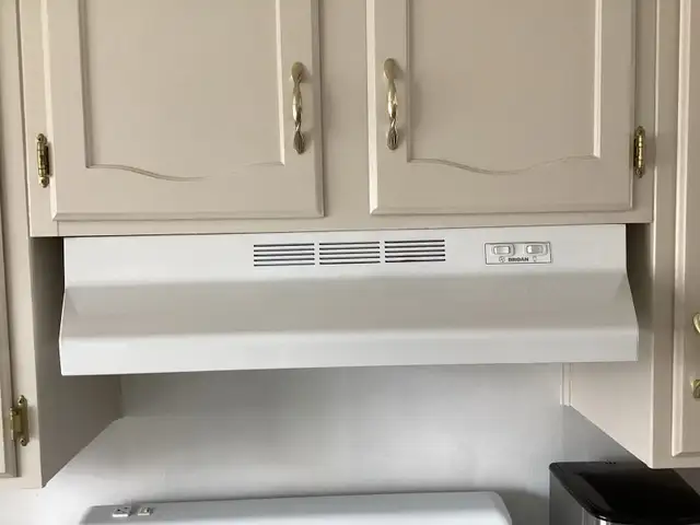 fridge, stove, and range hood - Photo 5