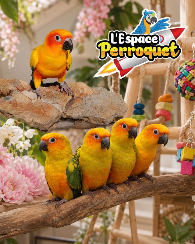 ❤️❤️ Bébé Conure Soleil disponible @L'Espace Perroquet ❤️❤️ - Photo 3