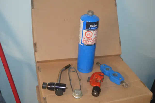 Plumbing Tools, Torch and Repair Parts, Case Included