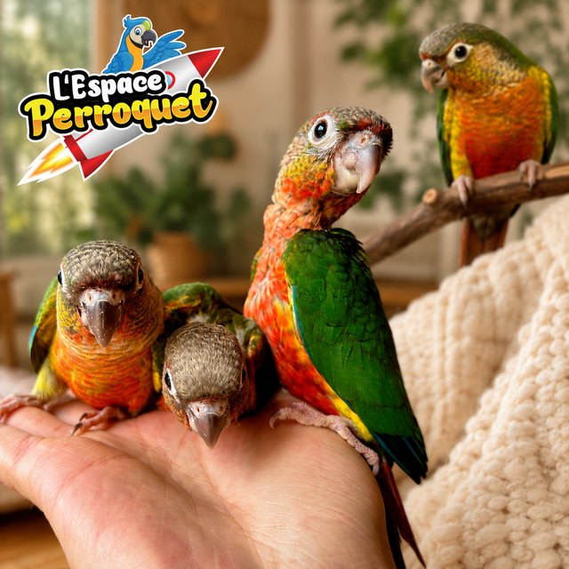 ⭐⭐ Bébé Conure Yellowside facteur rouge ⭐⭐ - Photo 3