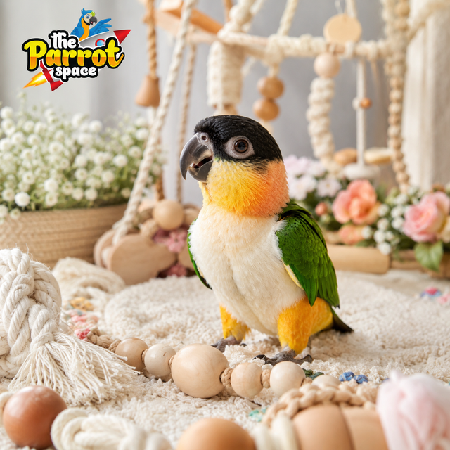 ❤️❤️ Bébé Caique à tête noire disponible @L'Espace Perroquet ❤️❤ - Photo 2