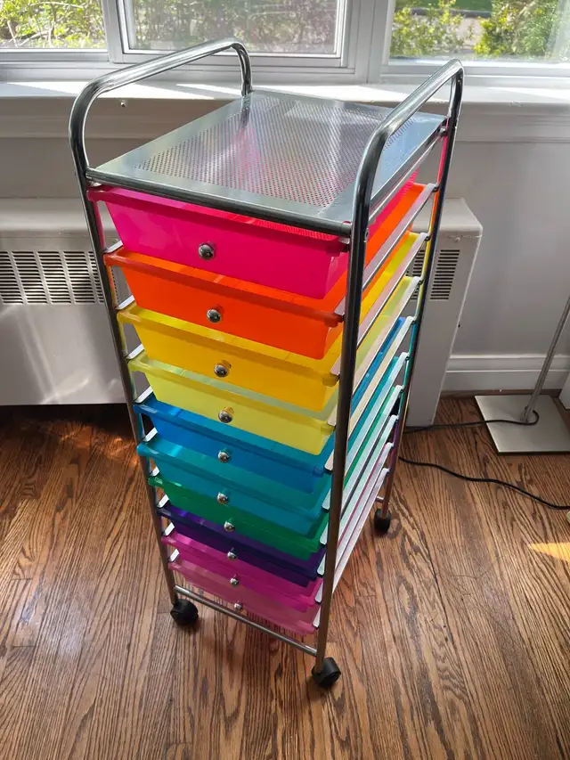 Kids Rolling  Cart Organizer