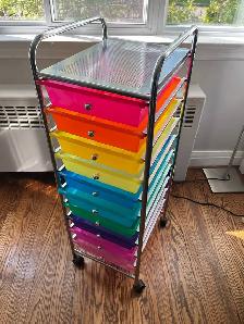 Kids Rolling  Cart Organizer