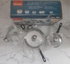 BRAND NEW (Never used) 6 Pcs STAINLESS STEEL Cookware Set