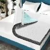 NEW 3' GEL FOAM MATTRESS TOPPER KING SIZE DARK GRAY B0BQHLGB3H
