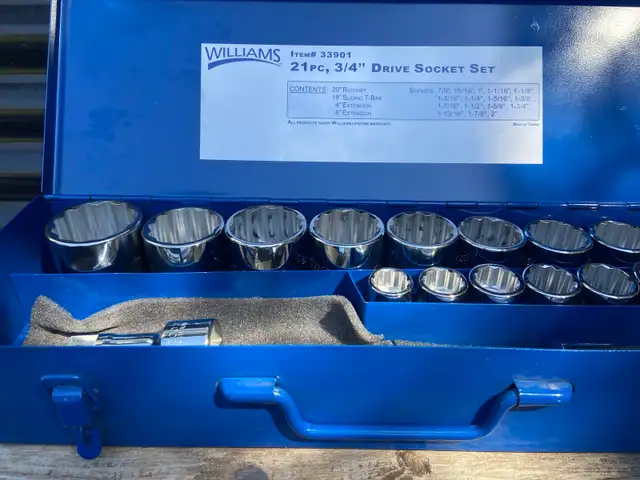 Williams Snap-On 21 piece 3/4 inch Socket Set - Photo 2