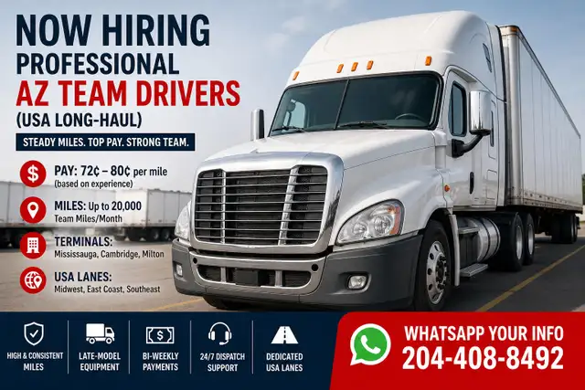 Need US Team Driver.