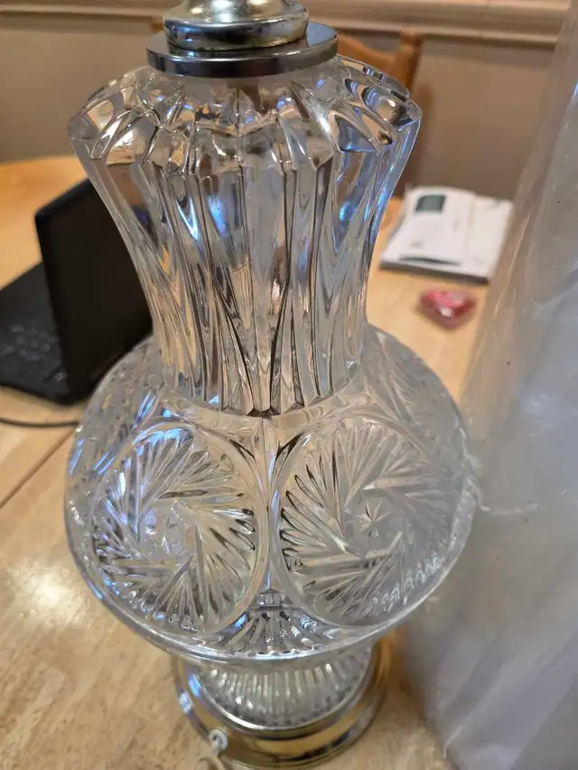 Lampe en cristal avec abat-jour - Photo 2