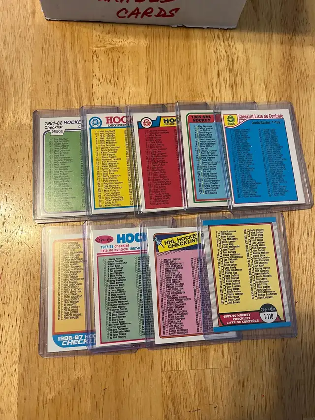 OPC Hockey Checklists