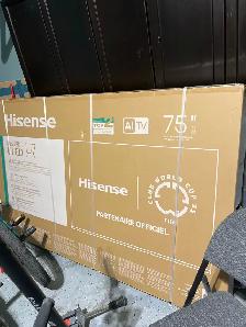 75 inch Hisense TV