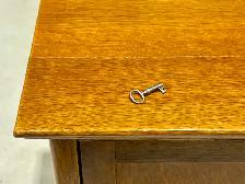Antique OAK WOOD Arts & Crafts Music Cabinet (c. 1930s) - Photo 5