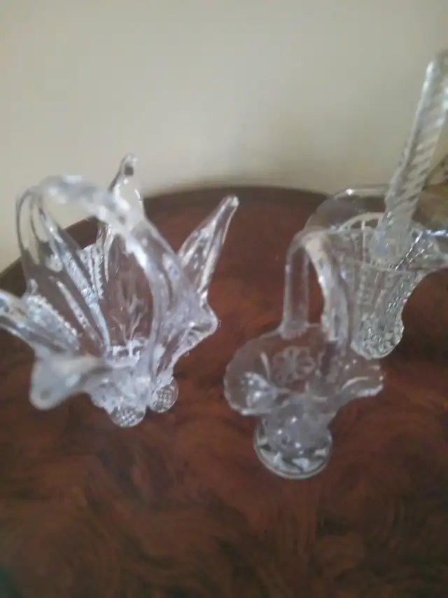 CRYSTAL FLOWER BASKETS - VARIOUS SHAPES - Photo 8
