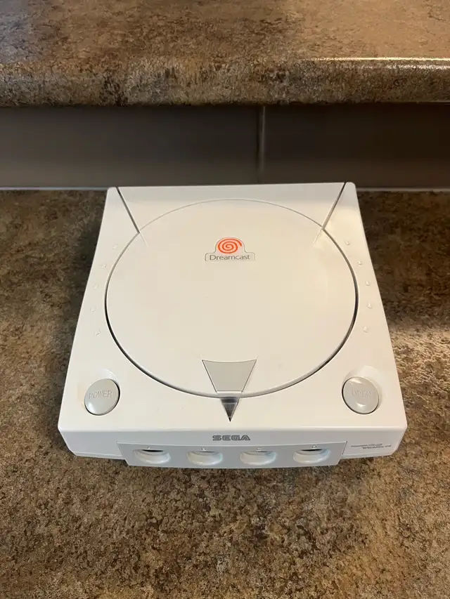 Sega Dreamcast console and games