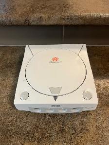 Sega Dreamcast console and games