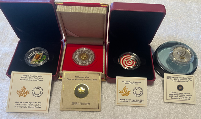 4 Silver Coins
