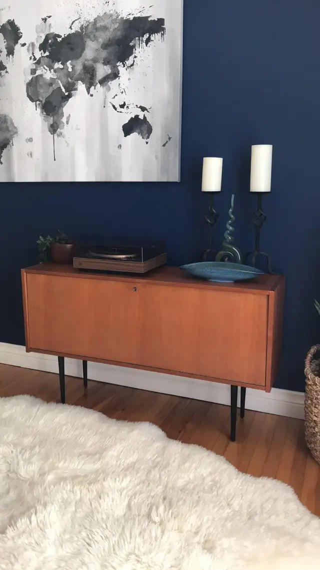Mid century TEAK TECK Buffet console, crédence, bibliothèque, ba - Photo 8