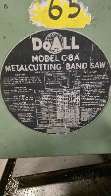 DoAll C-8A Horizontal Band Saw - Photo 8