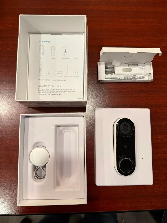 Google Nest Hello Wired Video Camera Doorbell NC5100EF