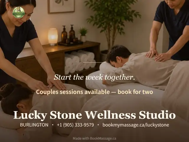 Start the week together.A couples massage to reconnect and rel