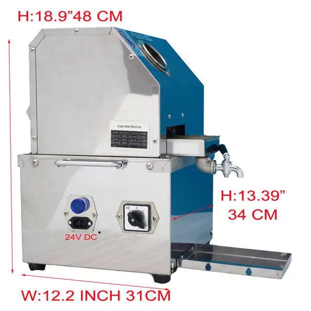 24V DC or 110V AC Electric Sugarcane Juice Extractor  134053 - Photo 5