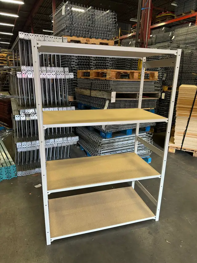 Used industrial shelving - 24' deep x 46' wide 6'/ 8'/ 12' tall - Photo 2