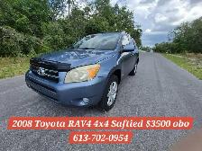2008 Toyota RAV4 4x4 Saftied $3500 OBO