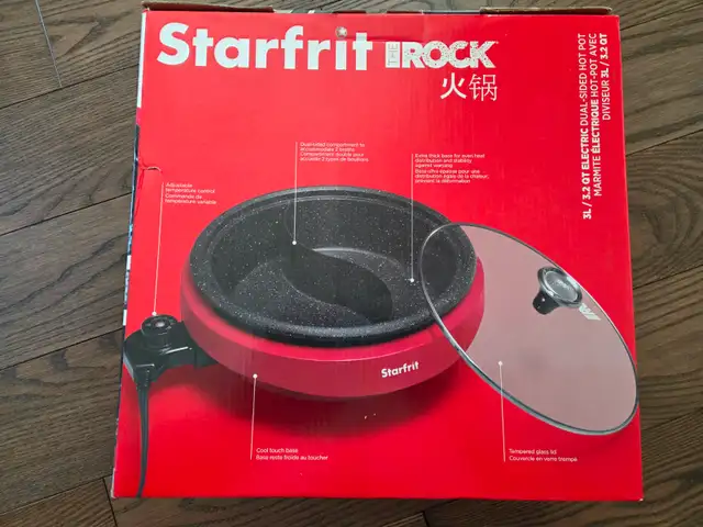 Starfrit The Rock Dual-Sided Electric Hot Pot - Non-Stick - Photo 10