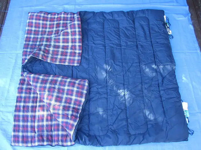 2- Sac de couchage int. flanelle pour le camping
