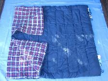 2- Sac de couchage int. flanelle pour le camping