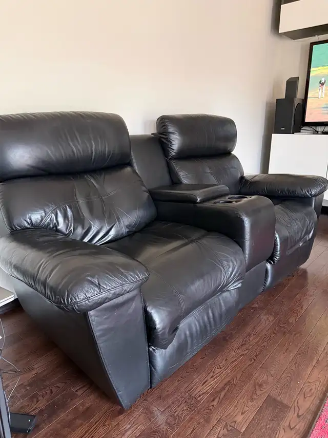 Leather Loveseat Recliner - 2 Available - Photo 2