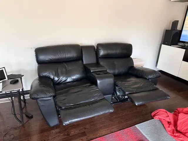 Leather Loveseat Recliner - 2 Available - Photo 4