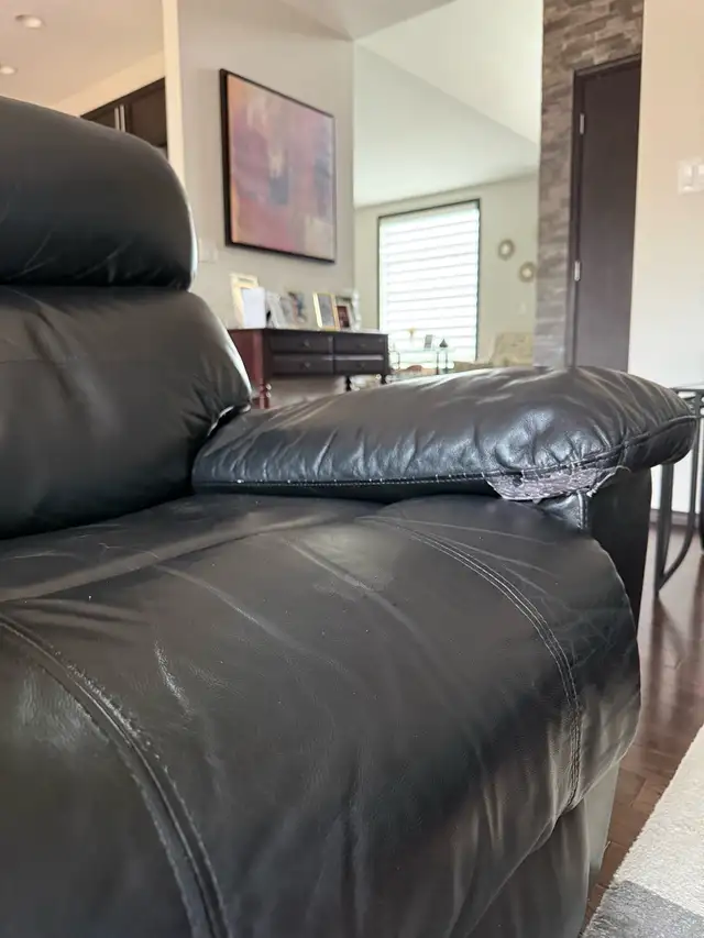 Leather Loveseat Recliner - 2 Available - Photo 5
