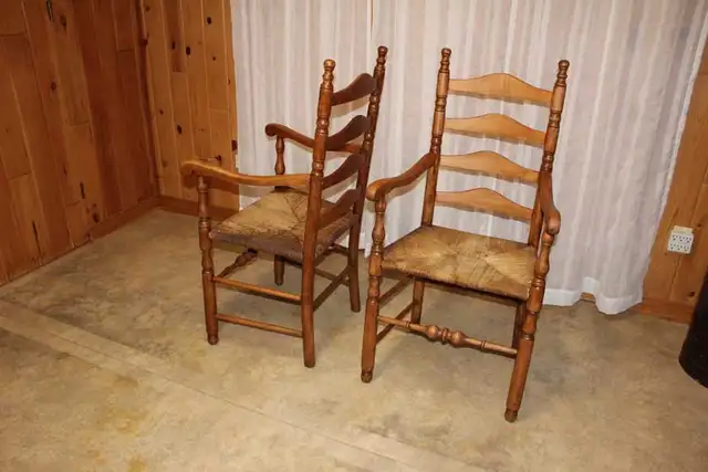 Chaises capitaines anciennes (1930) 40$ch, livré si... - Photo 3