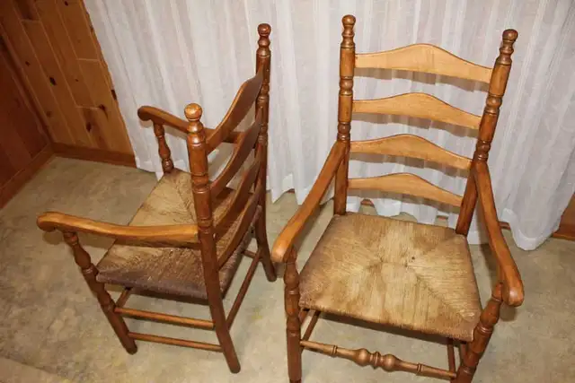 Chaises capitaines anciennes (1930) 40$ch, livré si... - Photo 4