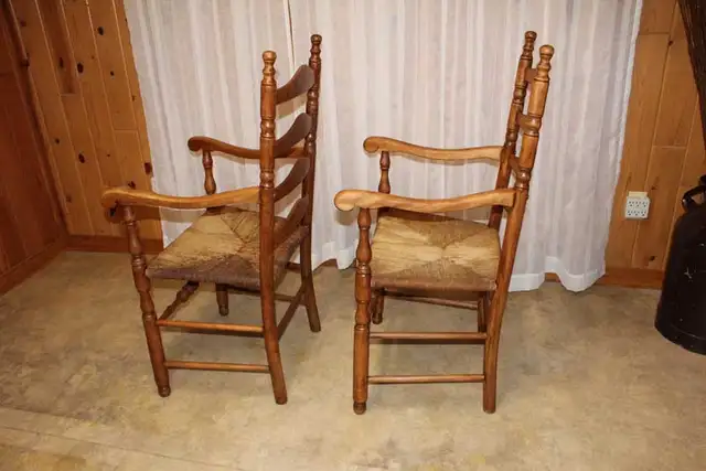 Chaises capitaines anciennes (1930) 40$ch, livré si... - Photo 5