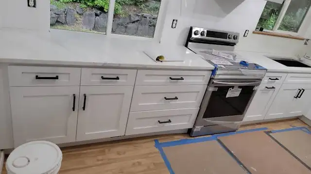 Kitchen Renovation Cabinets Countertops Backsplash - Photo 4