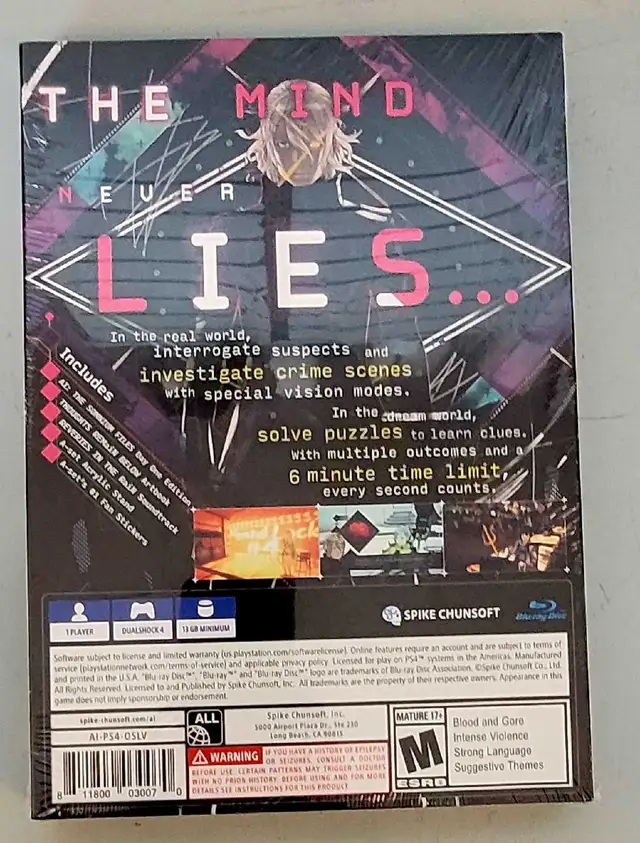 PS4 AI The Somnium Files Special Agent Edition (32129874) - Photo 2