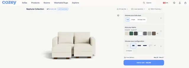 Neptune Sofa-Bed by Cozey